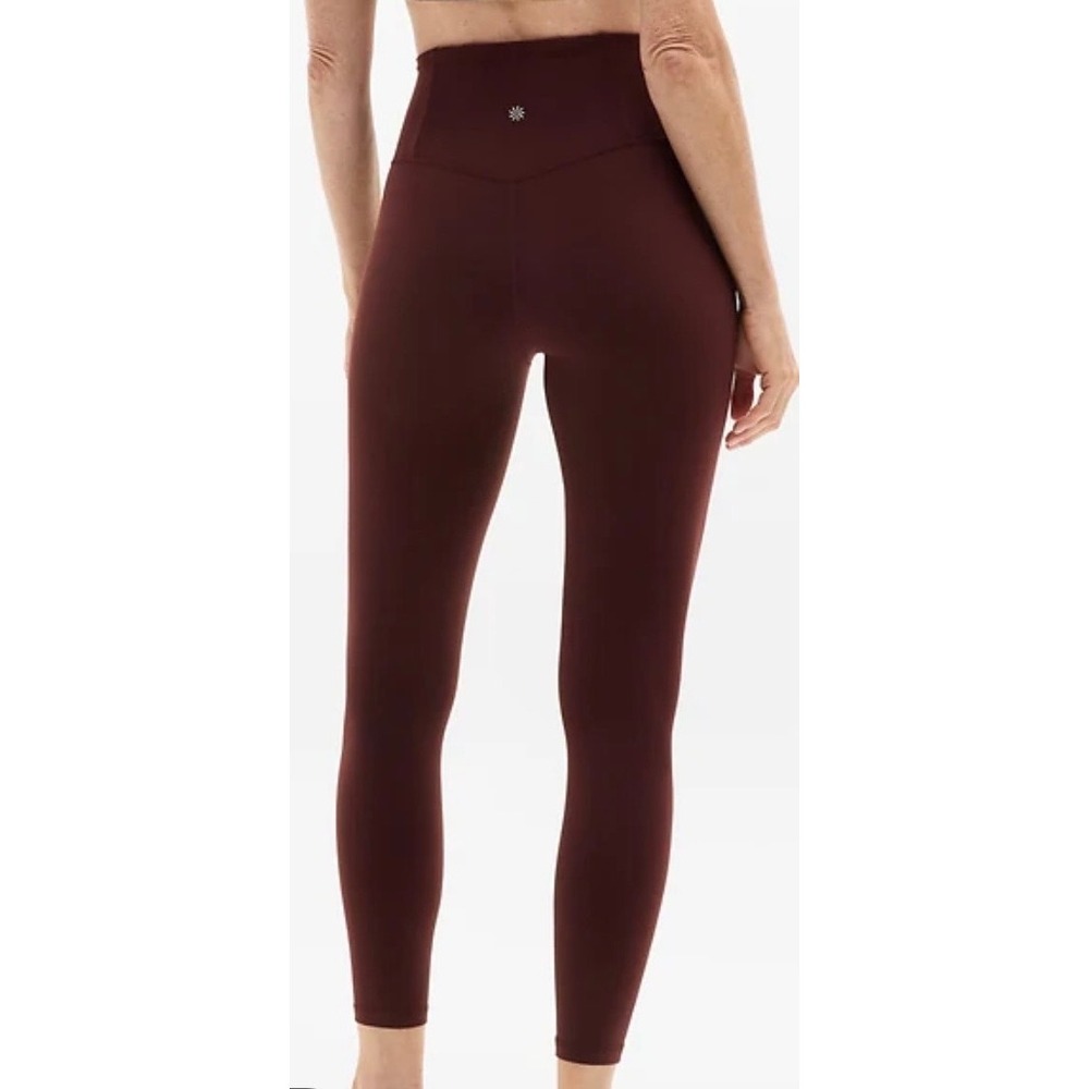Athleta Womens High Rise Pocket Leggings Burgundy Maroon Size S Activewear‎ Yoga